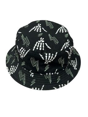 Vans Undertone Glow In The Dark Festival Bucket Hat Skeleton Lightening Bolt